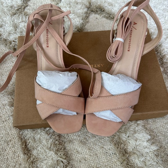 Anthropologie Shoes - Anthropologie ankle tie sandal
